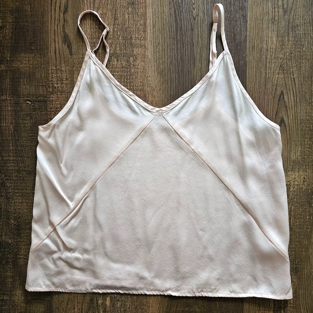 Lilysilk V Neckline 100% Mulberry Silk Spaghetti Straps Cami Camisole S US 4-6